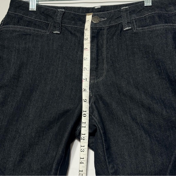 NEW Baccini Black Women's Denim Jeans with Rhinestone Pockets Size 12P - Picture 8 of 13